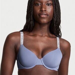 Victoria's Secret Periwinkle Smooth T-Shirt Lightly Lined Demi Bra